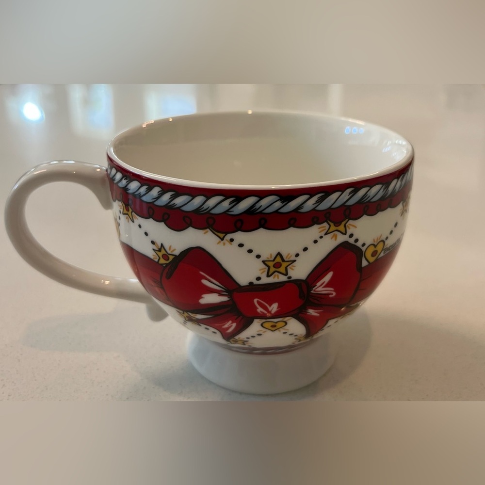 Brighton Love & Hearts‎ Cup Coffee Mug Red Bow 3.5”